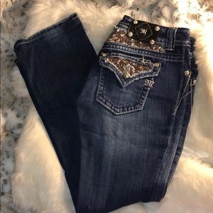 Miss me sequin pocket jeans